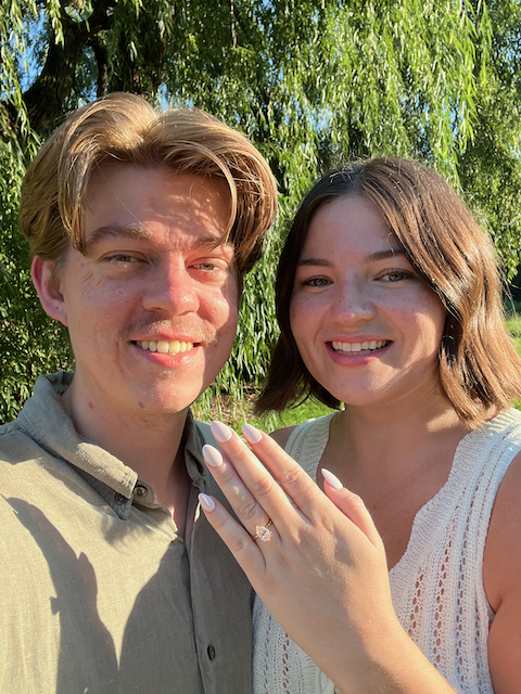Morgan and Jesse engagement photo