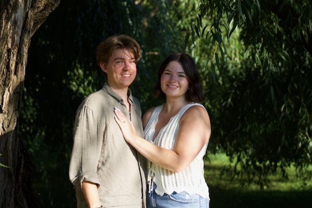 Morgan and Jesse engagement photo