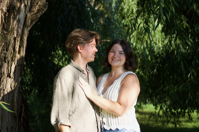 Morgan and Jesse engagement photo