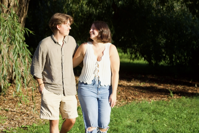Morgan and Jesse engagement photo