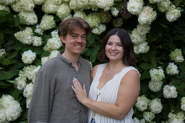 Morgan and Jesse engagement photo