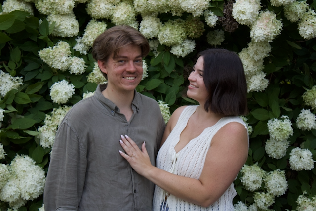 Morgan and Jesse engagement photo