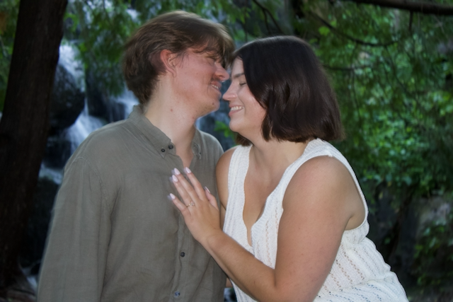 Morgan and Jesse engagement photo