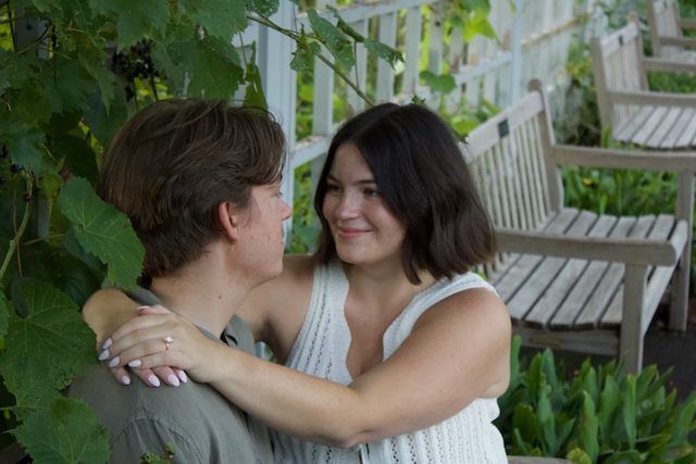 Morgan and Jesse engagement photo
