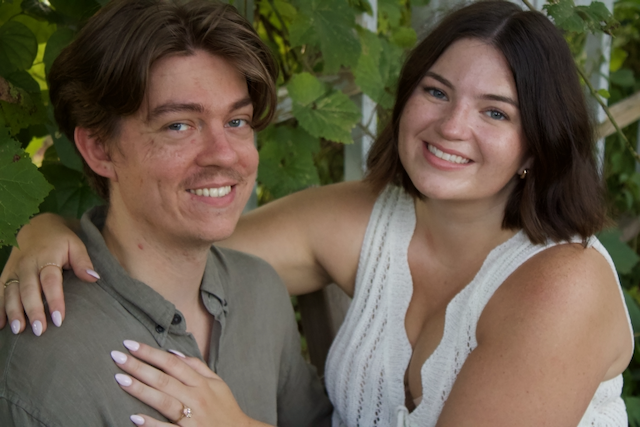 Morgan and Jesse engagement photo